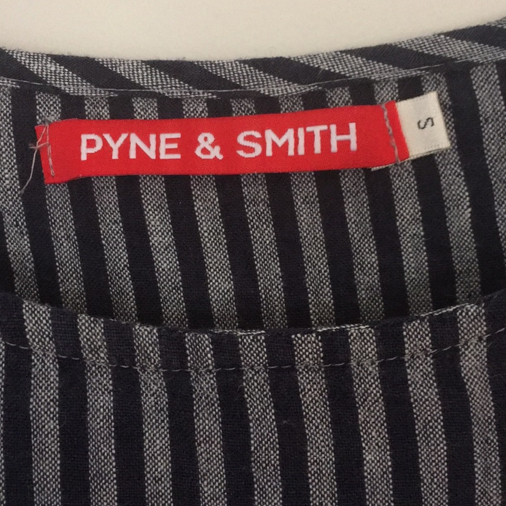 Pyne & Smith tunic Indigo Stripe size small